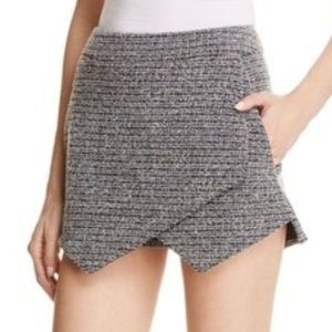 Aqua Tweed Envelope Skort